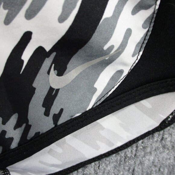 Nike Shorts Women S Black Dri Fit Geometric Athletic Run Lined Inside Pockets - Picture 6 of 12